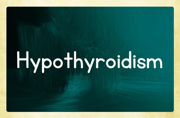 Concept d'hypothyroïdie — Photo