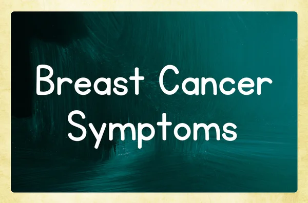 Breast cancer symptoms — Stock Photo, Image