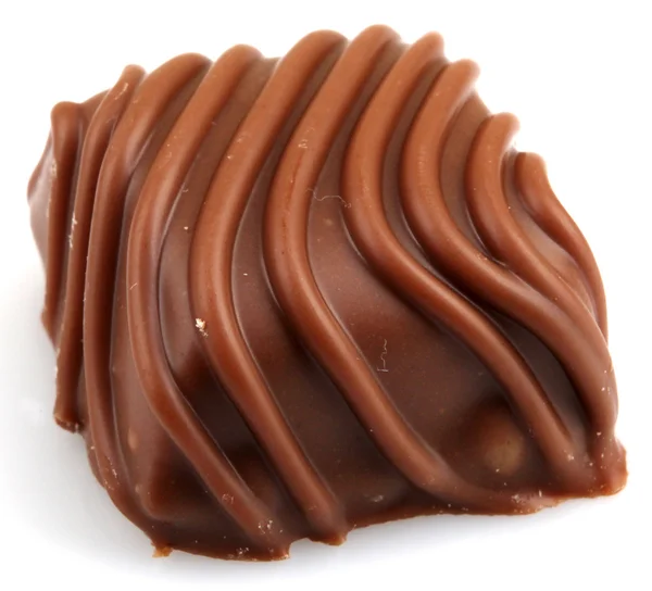 Trufas de chocolate aisladas sobre fondo blanco —  Fotos de Stock