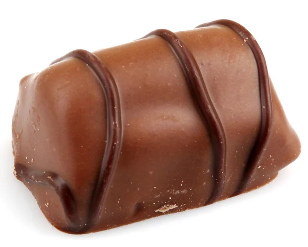 Čokoládové lanýže izolované na bílém pozadí — Stock fotografie