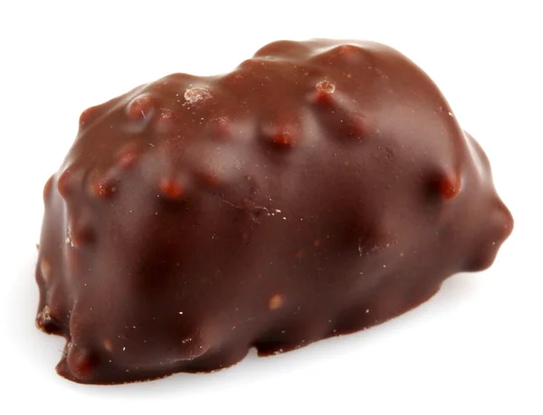 Trufe de ciocolată izolate pe fundal alb — Fotografie, imagine de stoc