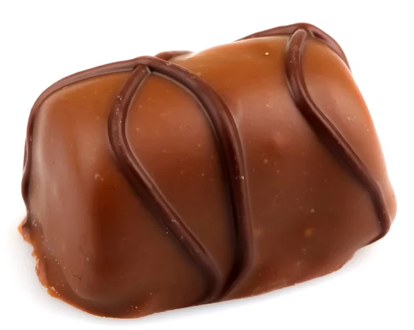 白い背景に隔離されたチョコレートトリュフ — ストック写真