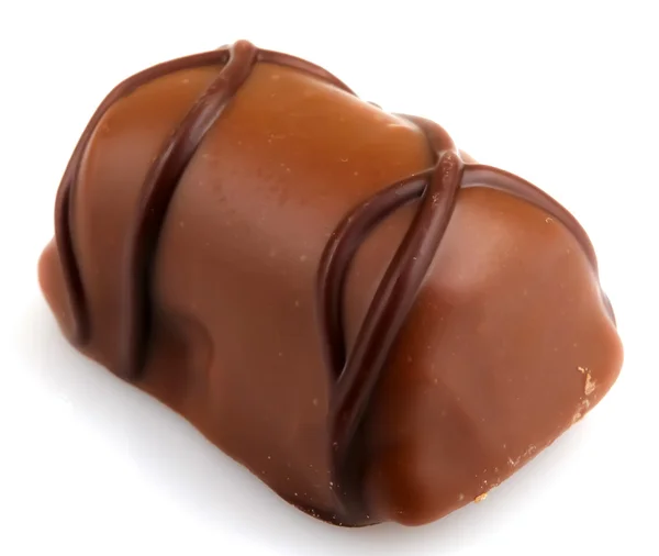 Chocolade truffels geïsoleerd op witte achtergrond — Stockfoto