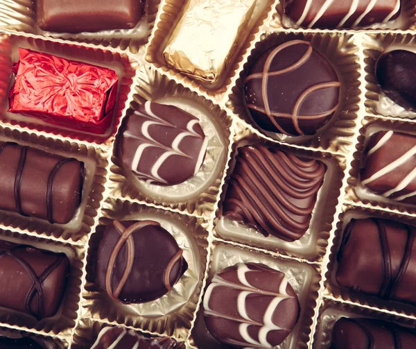 美味的巧克力果仁糖 — 图库照片