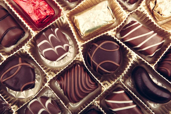 Delicious Chocolate Pralines — Stock Photo, Image
