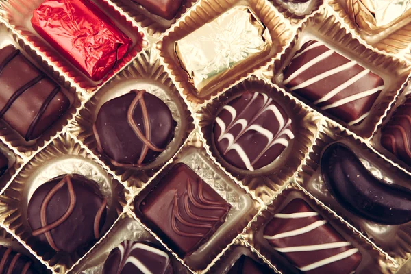 Praline delicioase de ciocolată — Fotografie, imagine de stoc
