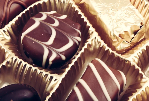 Delicious Chocolate Pralines — Stock Photo, Image