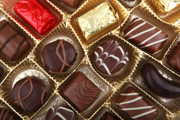 美味的巧克力果仁糖 — 图库照片