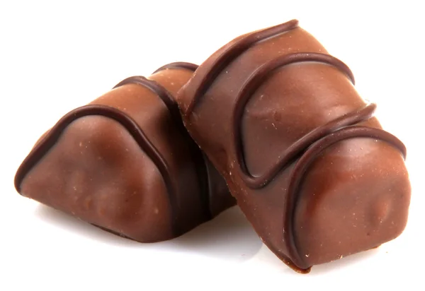 Chocolade geïsoleerd op een witte achtergrond — Stockfoto