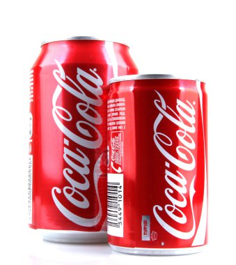 Aytos, Bulgaristan - 23 Ocak 2014: coca-cola şişesi izole