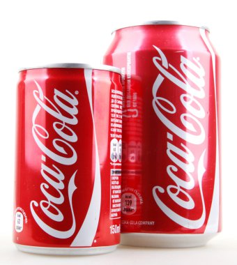 Aytos, Bulgaristan - 25 Ocak 2014: coca-cola şişesi izole