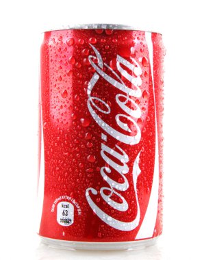 AYTOS, BULGARIA - JANUARY 25, 2014: Coca-Cola bottle can isolate clipart