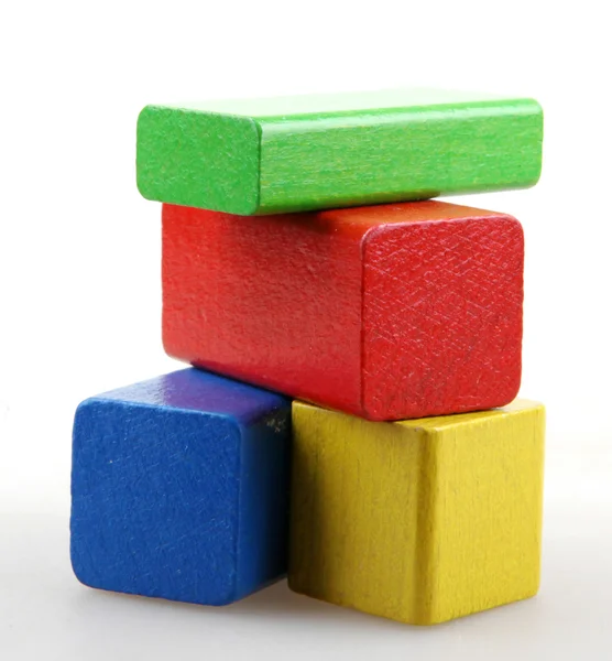 Wooden Building Blocks — Stock Photo, Image