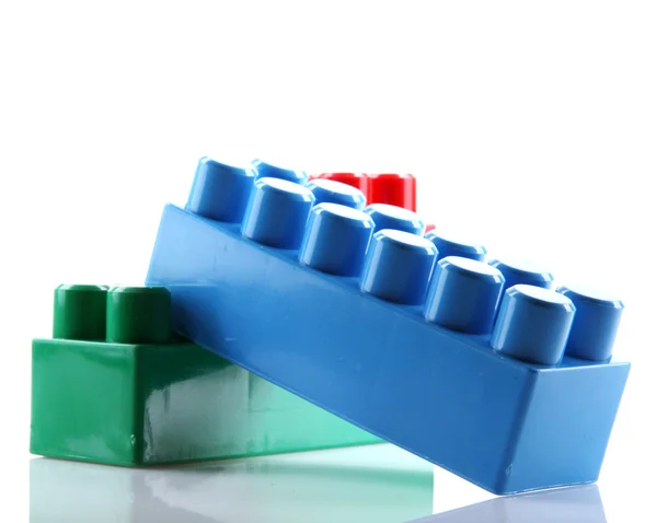 Plastic blokken geïsoleerd op wit — Stockfoto