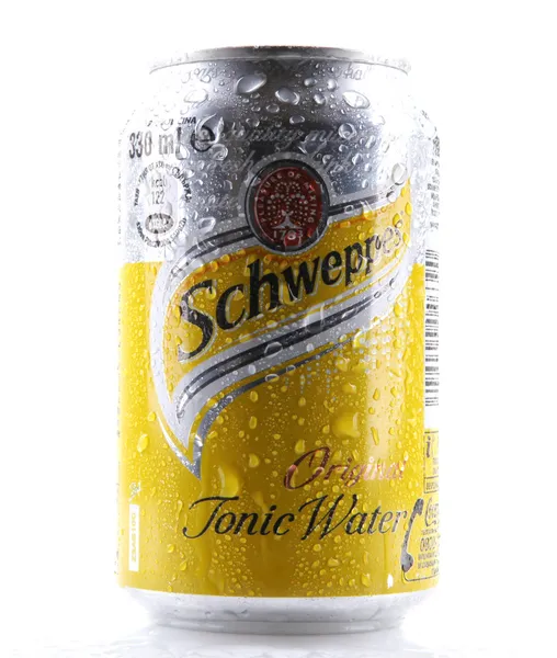 AYTOS, BULGARIA - FEBRUARI 01, 2014: Schweppes isolato su bianco — Foto Stock