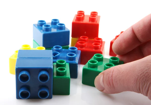 Plastic Building Blocks — Stock Photo, Image