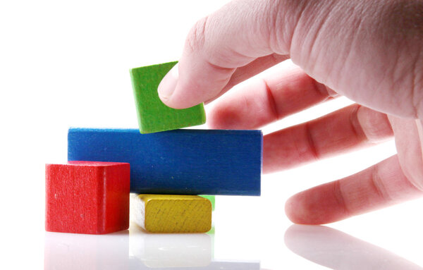 Деревянные кирпичики
