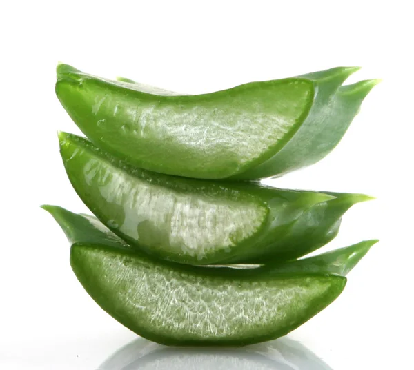 Pianta di aloe vera isolata su bianco. — Foto Stock