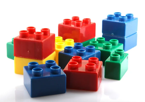 Plastic building blocks — Stock Photo, Image