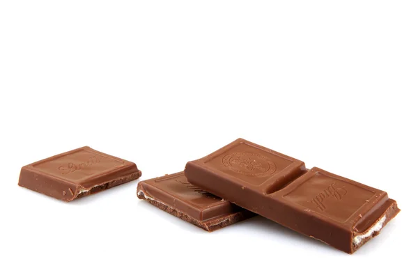 Aitos, Bulgarije - 10 mei 2014: lindt Zwitserse melkchocolade. Lind — Stockfoto