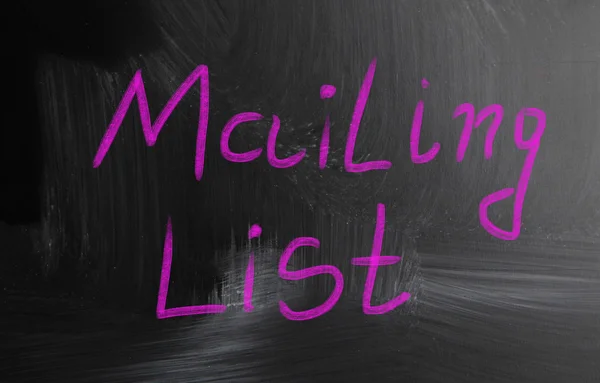 Lista mailingowa — Zdjęcie stockowe