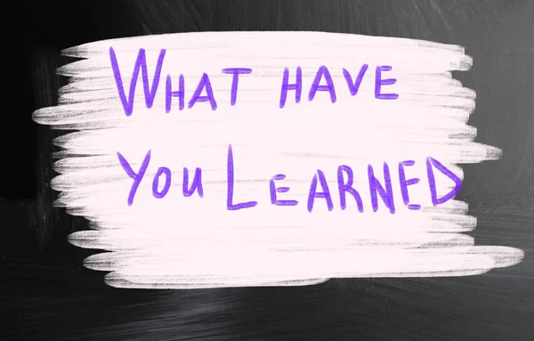 Czego się nauczyłeś? — Zdjęcie stockowe