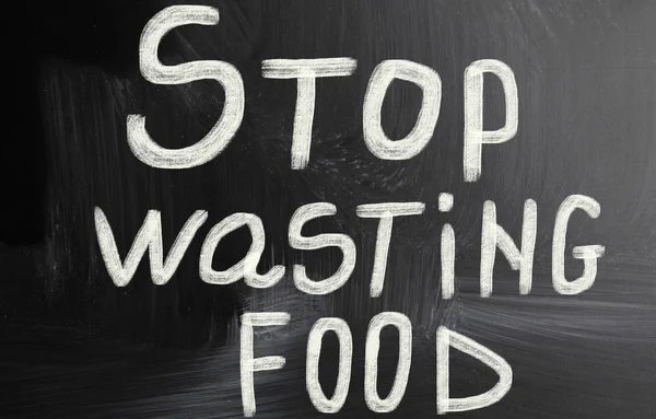 Sluta slösa mat — Stockfoto