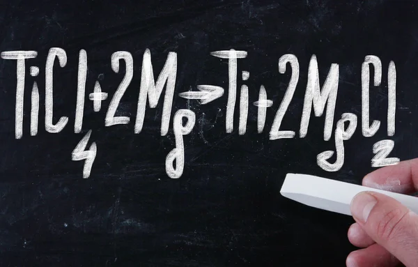 Math on blackboard — Stock Photo, Image