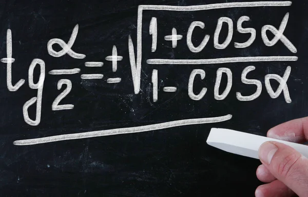 Matematik konusunda yazı tahtası — Stok fotoğraf