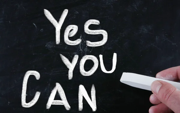 Yes you can concept — Stock Photo, Image