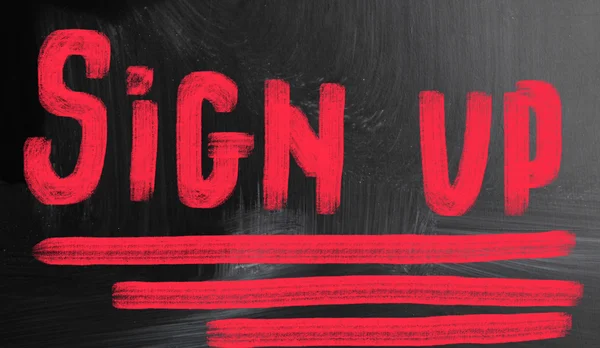 Sign up concept — Stock Photo, Image