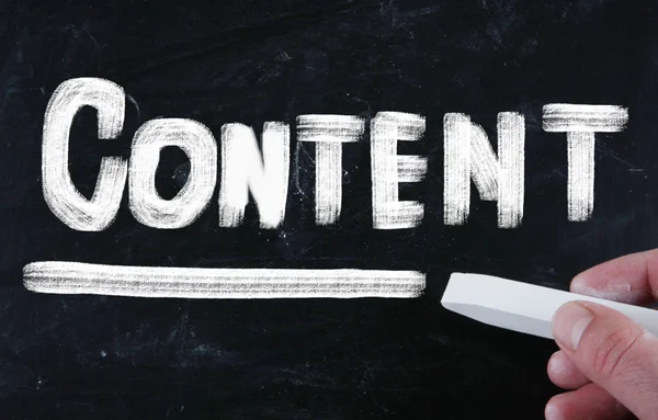 Content concept — Stock Photo, Image