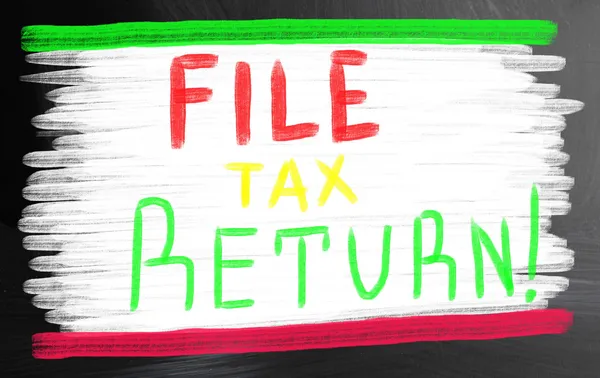 ファイルの納税申告の概念 — ストック写真