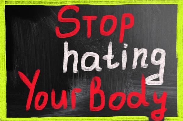 Pára de odiar o teu corpo — Fotografia de Stock