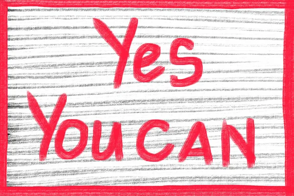 Sì che puoi. — Foto Stock