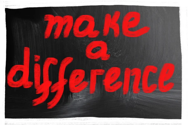 Fazer a diferença — Fotografia de Stock