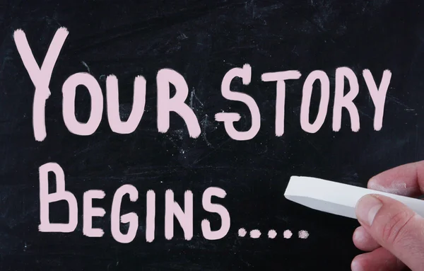 La tua storia inizia ... — Foto Stock