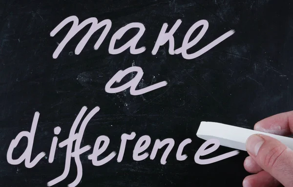 Make a difference — Stock Photo, Image