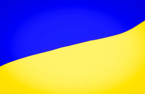 Illustration National Flag Ukraine Flag Ukraine Consists Equally Sized Horizontal — стокове фото