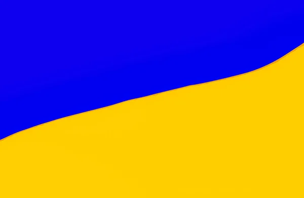 Illustration National Flag Ukraine Flag Ukraine Consists Equally Sized Horizontal — Foto de Stock