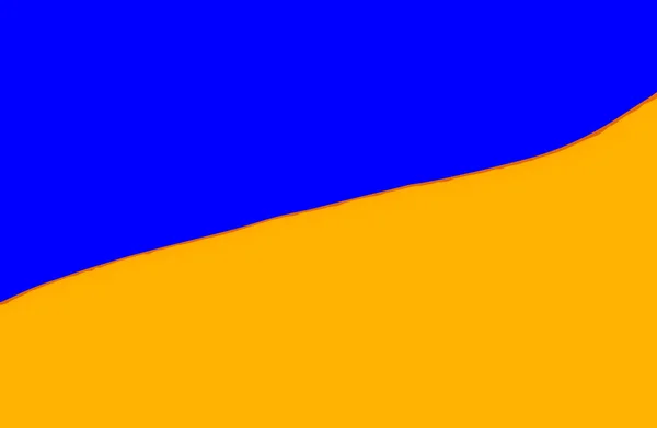 Illustration Ukrainas Nationella Flagga Flaggan Ukraina Består Lika Stora Horisontella — Stockfoto