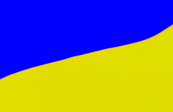 Illustration National Flag Ukraine Flag Ukraine Consists Equally Sized Horizontal — ストック写真