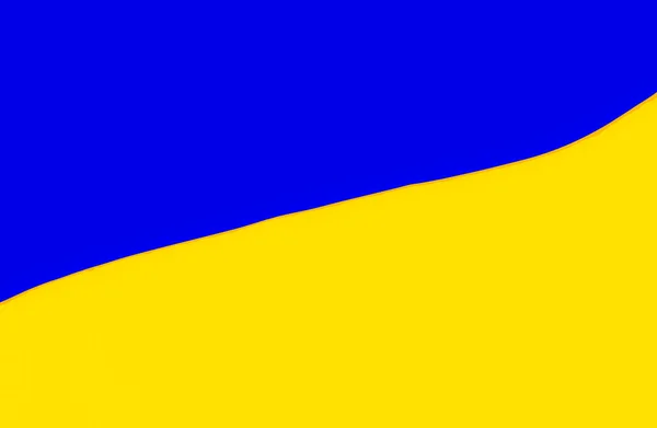 Illustration Drapeau National Ukraine Drapeau Ukraine Compose Bandes Horizontales Taille — Photo