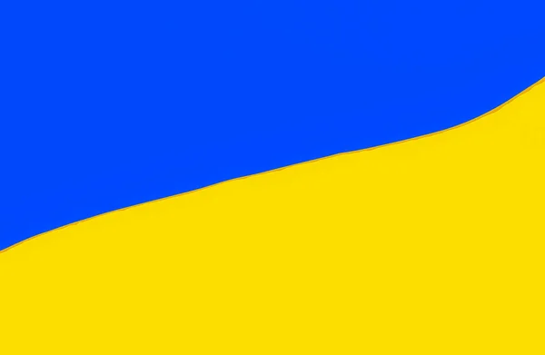 Illustration National Flag Ukraine Flag Ukraine Consists Equally Sized Horizontal — Fotografia de Stock