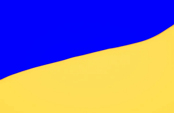 Ilustración Bandera Nacional Ucrania Bandera Ucrania Consta Bandas Horizontales Igual — Foto de Stock