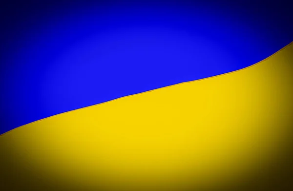 Illustration Der Nationalflagge Der Ukraine Die Flagge Der Ukraine Besteht — Stockfoto