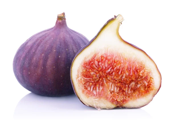 Ripe fig fruits on white — Stock Photo, Image