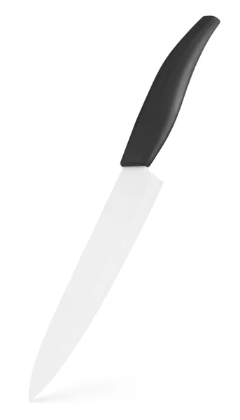 Keramisk kniv på vit — Stockfoto