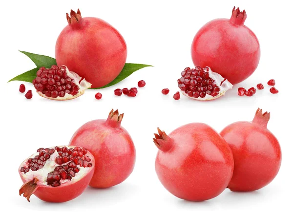 Set of pomegranate fruits — Stock Photo, Image