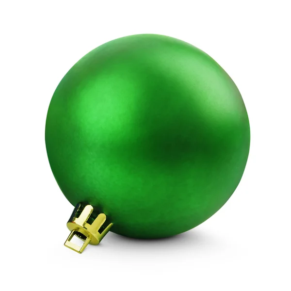 Zelený vánoční míč — Stock fotografie